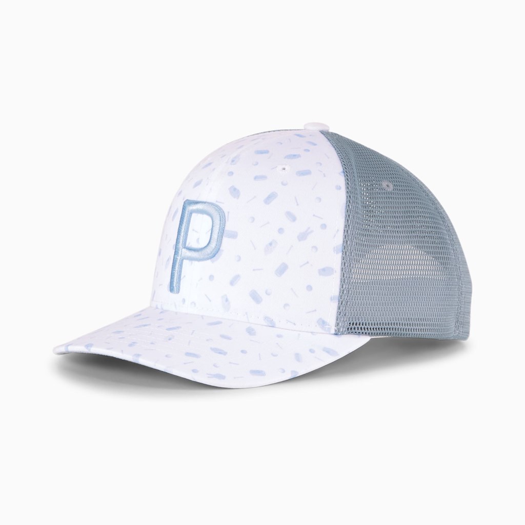 Puma Snack Shack P 110 Trucker Snapback Snapback Herre Hvide Blå | 315708DBA