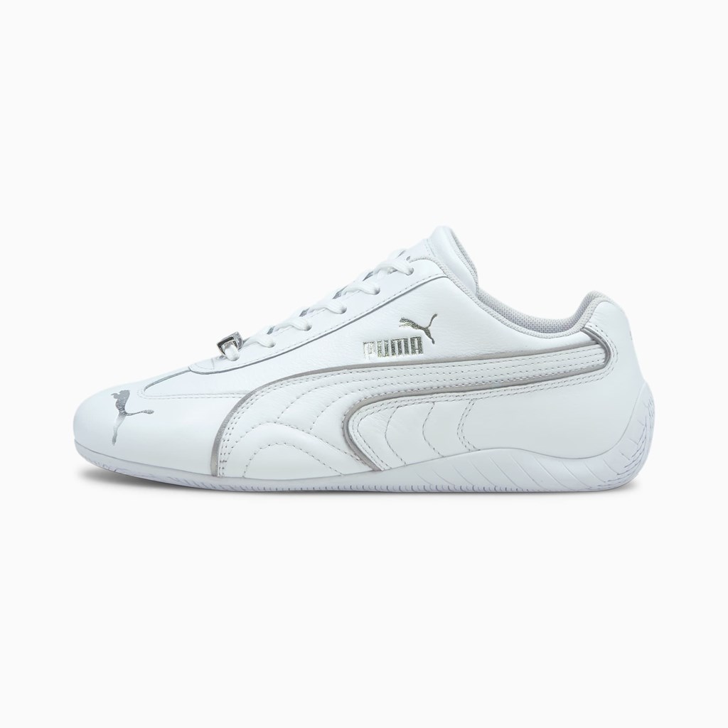 Puma Speedcat LS Metallic Racing Sko Dame Hvide Sølv | 574306QTZ