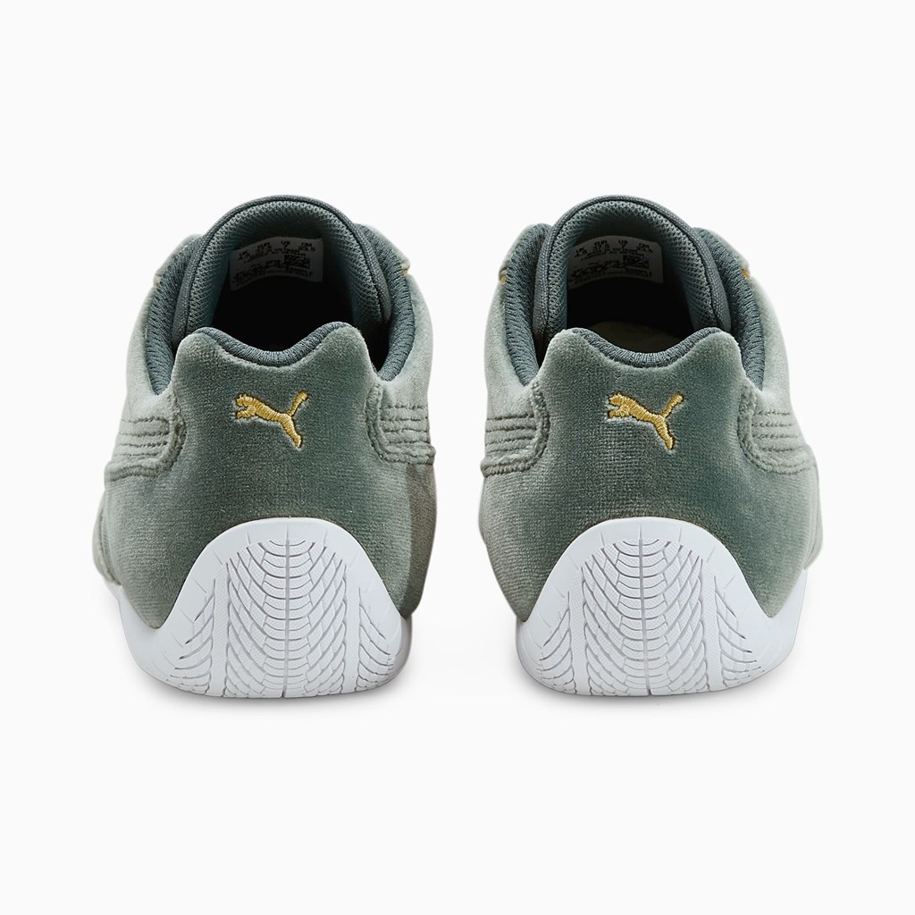 Puma Speedcat Velvet Sneakers Dame Grøn Guld | TE4987250