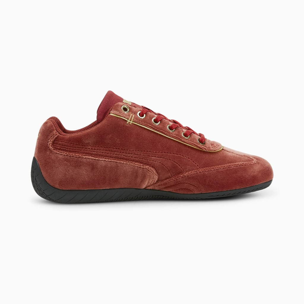 Puma Speedcat Velvet Sneakers Dame Rød Guld | KN8093647