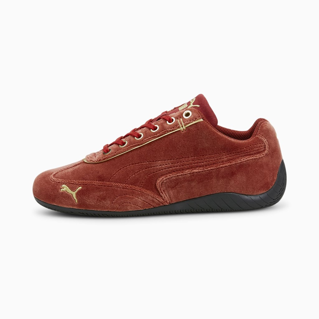 Puma Speedcat Velvet Sneakers Dame Rød Guld | KN8093647