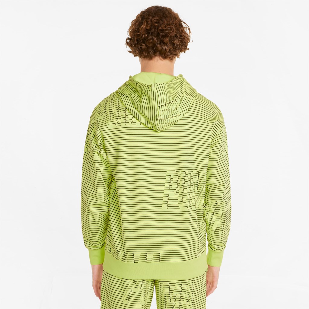 Puma Sportswear by PUMA Printed Hættetrøje Herre Citron | 693427PZT