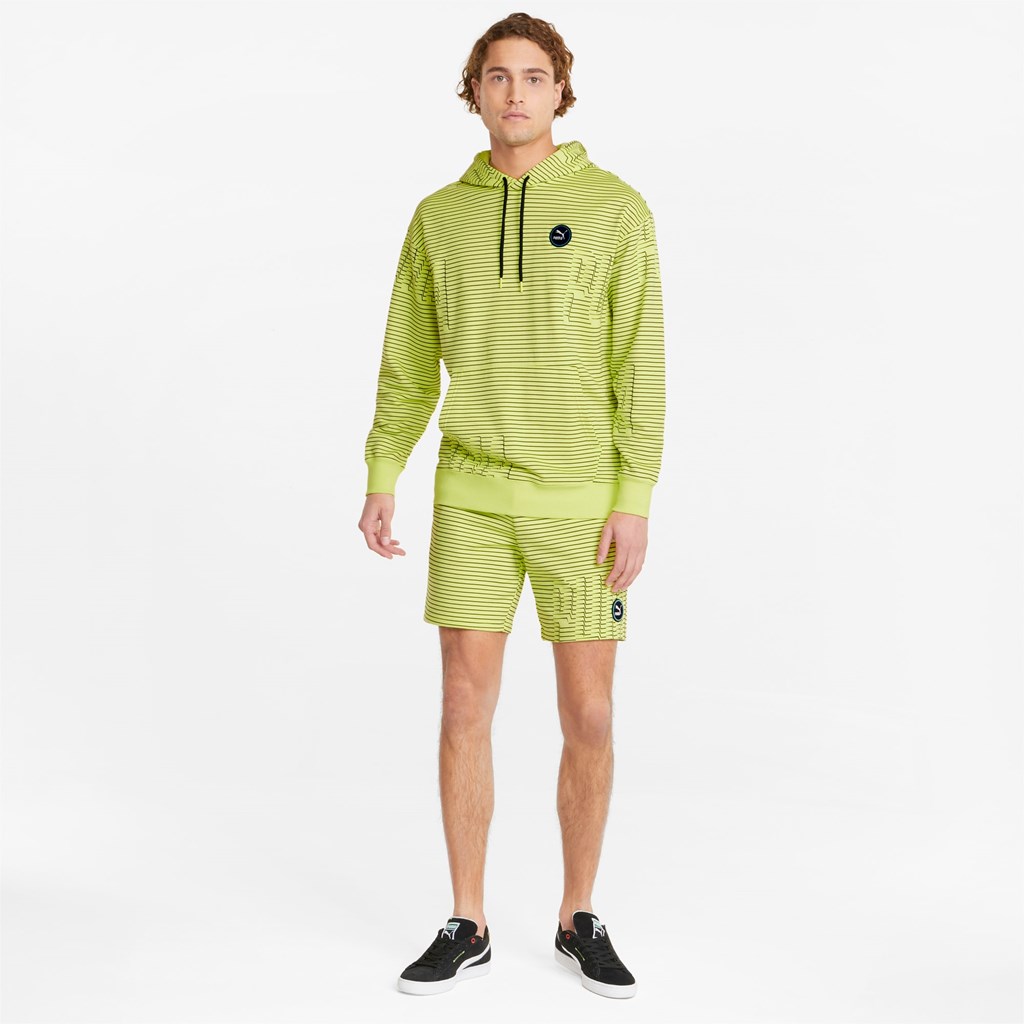 Puma Sportswear by PUMA Printed Hættetrøje Herre Citron | 693427PZT