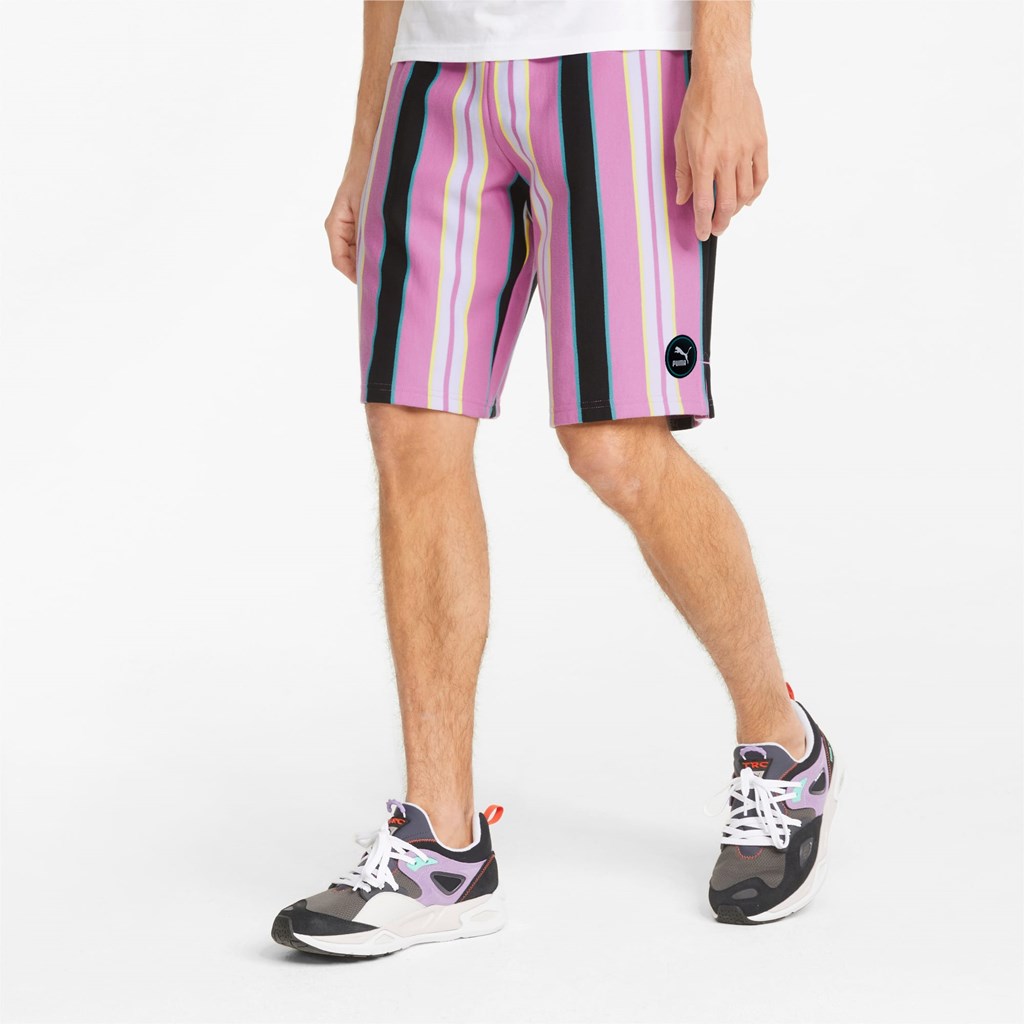 Puma Sportswear by PUMA Printed Longline Shorts Herre Hvide | 317586UBS