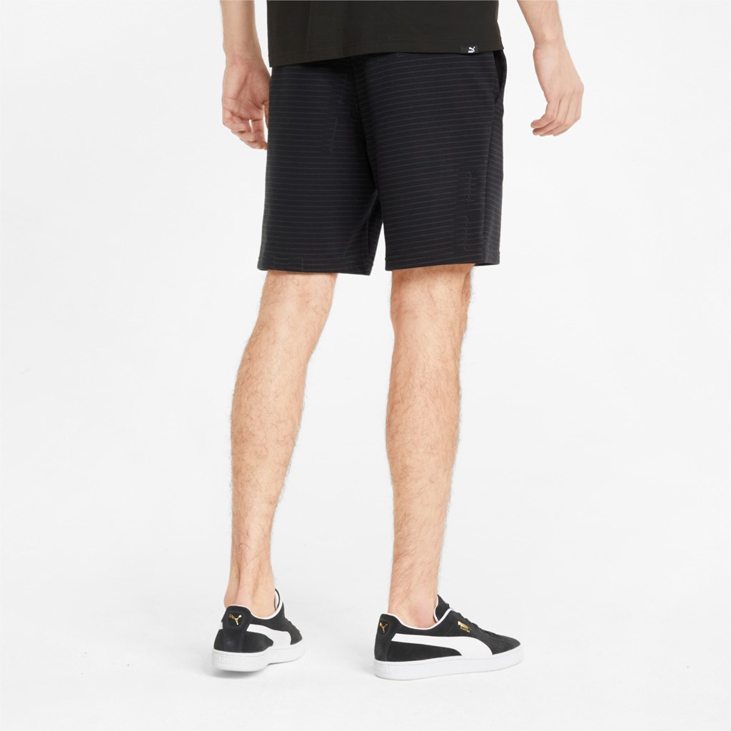 Puma Sportswear by PUMA Printed Shorts Herre Sort Sort | 246750YEX