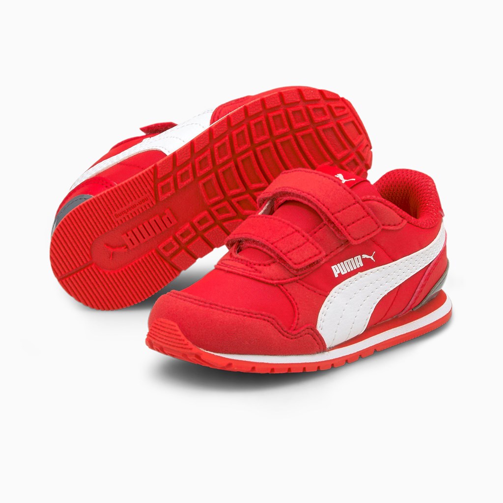 Puma St Runner V2 V Toddler Sneakers Pige Rød Hvide | 248519NYZ