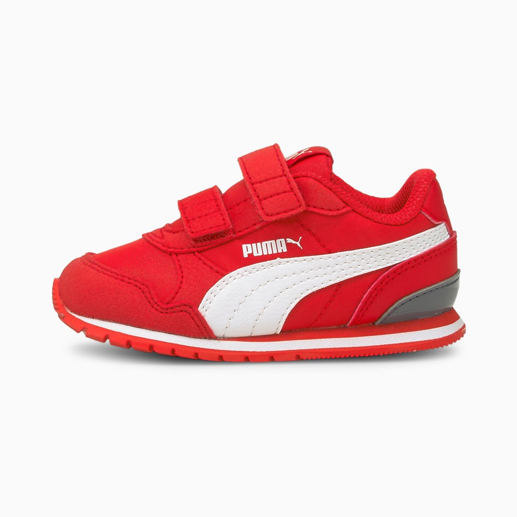 Puma St Runner V2 V Toddler Sneakers Pige Rød Hvide | 248519NYZ