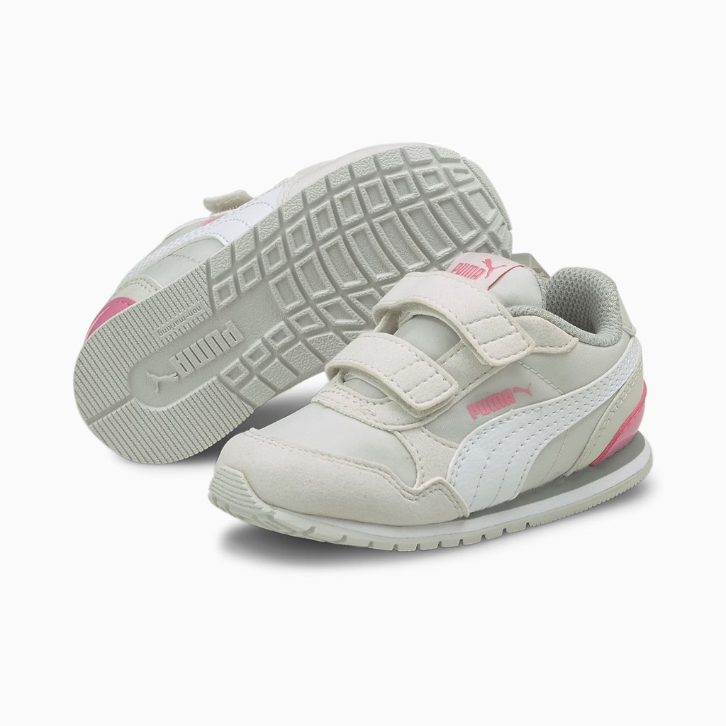 Puma St Runner V2 V Toddler Sneakers Pige Hvide Lyserød | 568723UIG