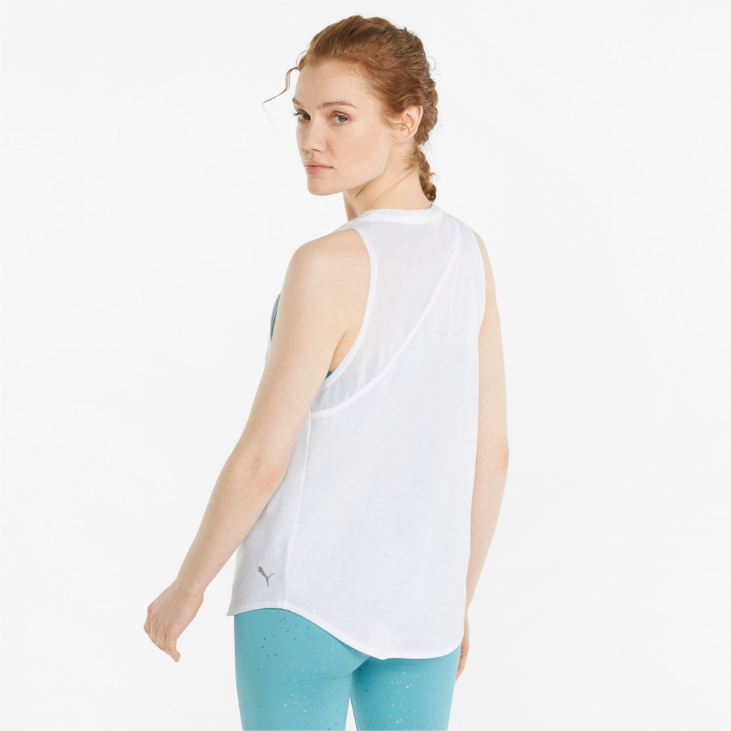 Puma Stardust Crystalline Trænings Tank Tops Dame Hvide | WU5098136