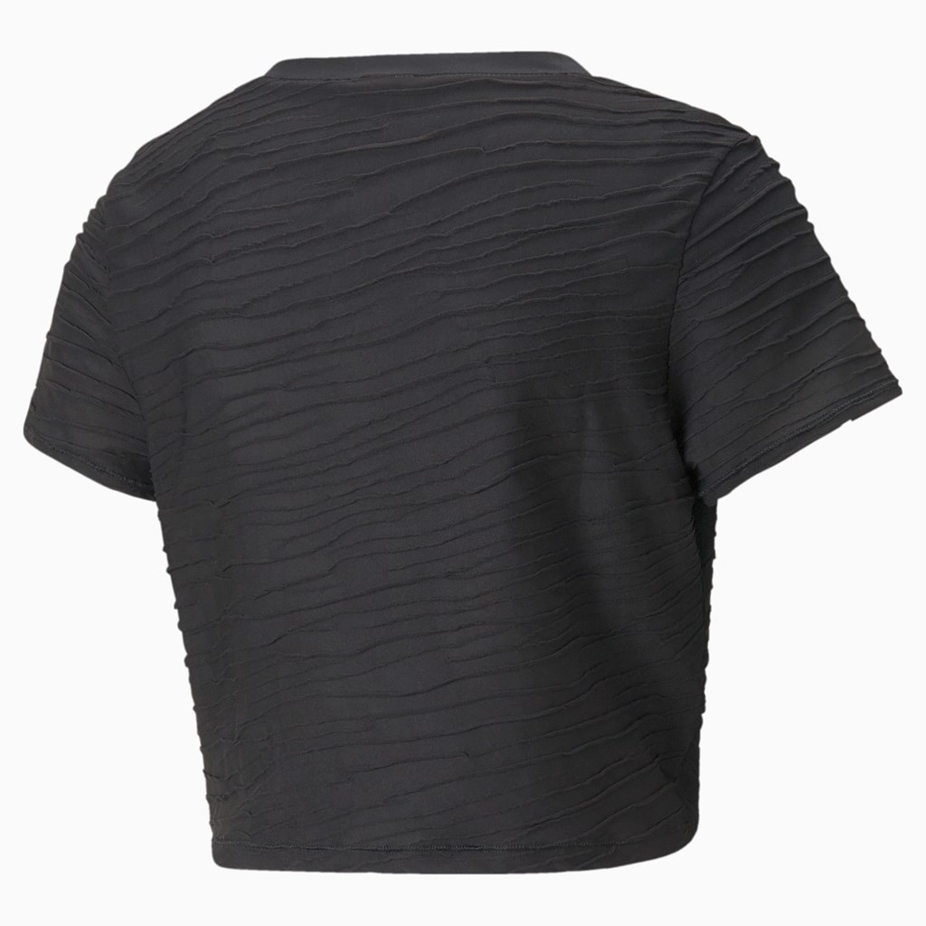 Puma Studio Skimmer Trænings Løbe T-shirt Dame Sort | 092375LRU