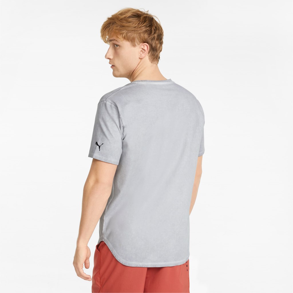 Puma Studio Wash Trænings Løbe T-shirt Herre Harbor Mist | 245891SLK