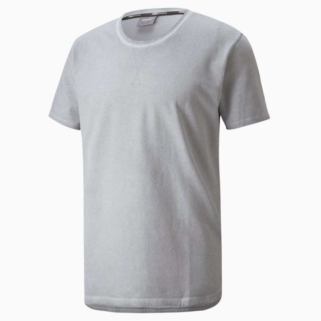 Puma Studio Wash Trænings Løbe T-shirt Herre Harbor Mist | 245891SLK