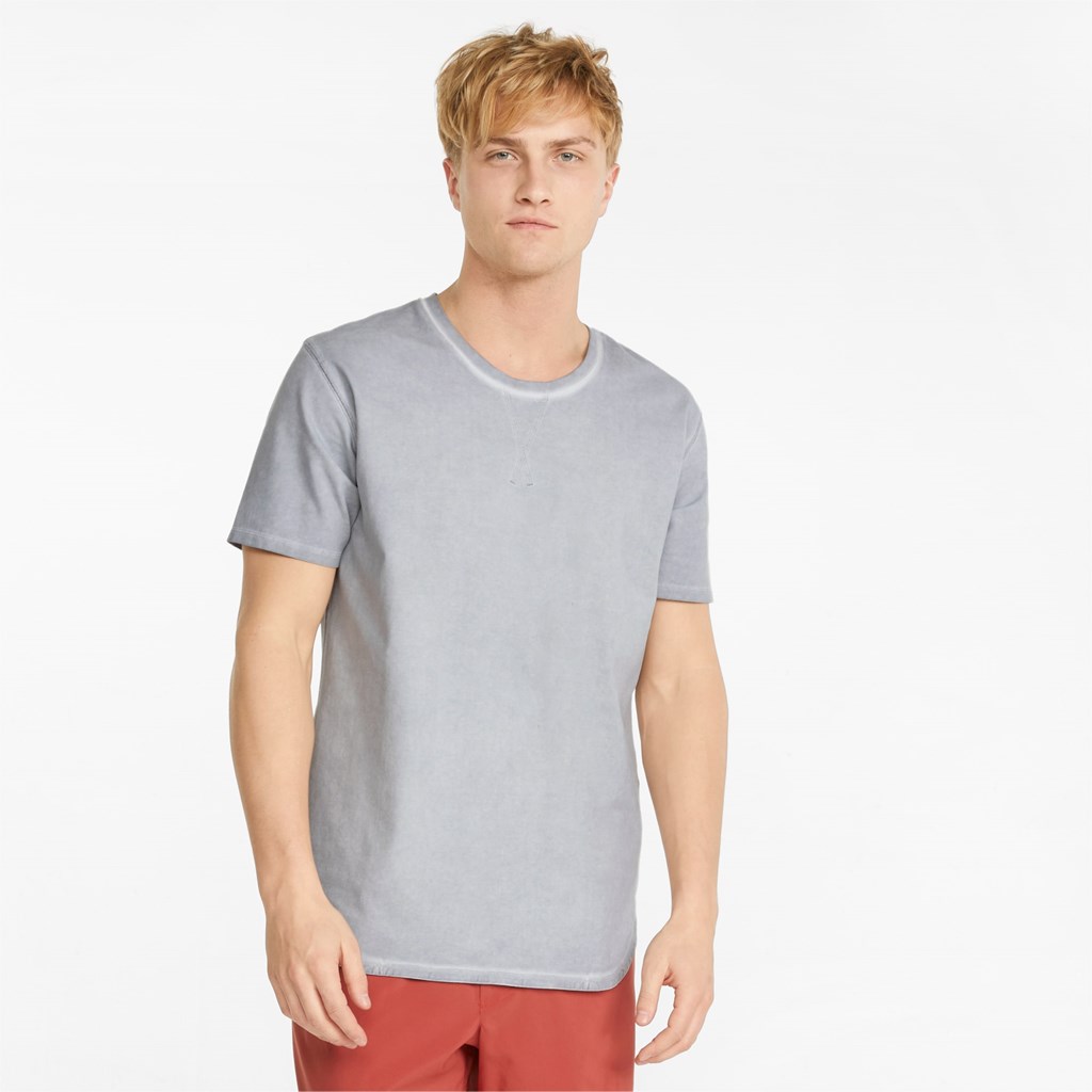 Puma Studio Wash Trænings Løbe T-shirt Herre Harbor Mist | 245891SLK