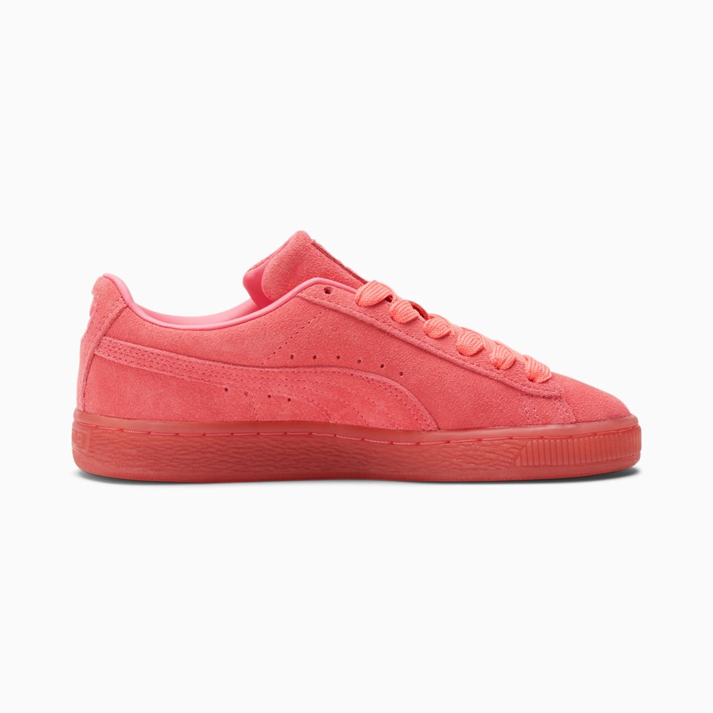 Puma Suede Classic Mono Iced JR Sneakers Pige Koral | 709654UHX