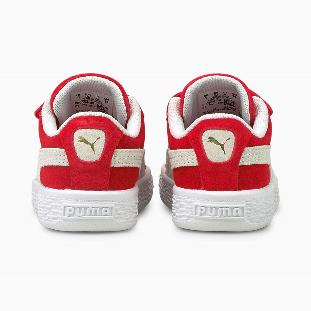 Puma Suede Classic XXI AC Toddler Sneakers Pige Rød Hvide | 390178DMB