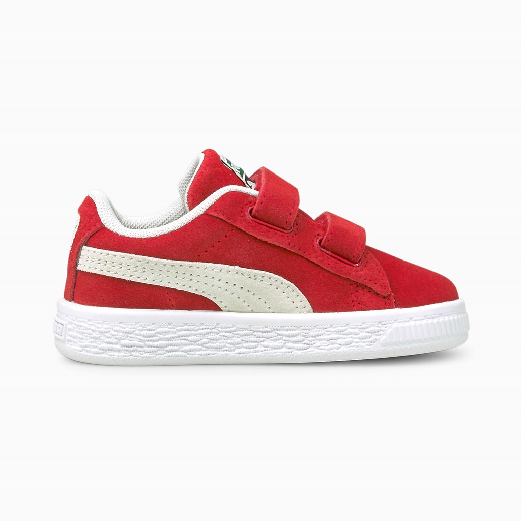 Puma Suede Classic XXI AC Toddler Sneakers Pige Rød Hvide | 390178DMB