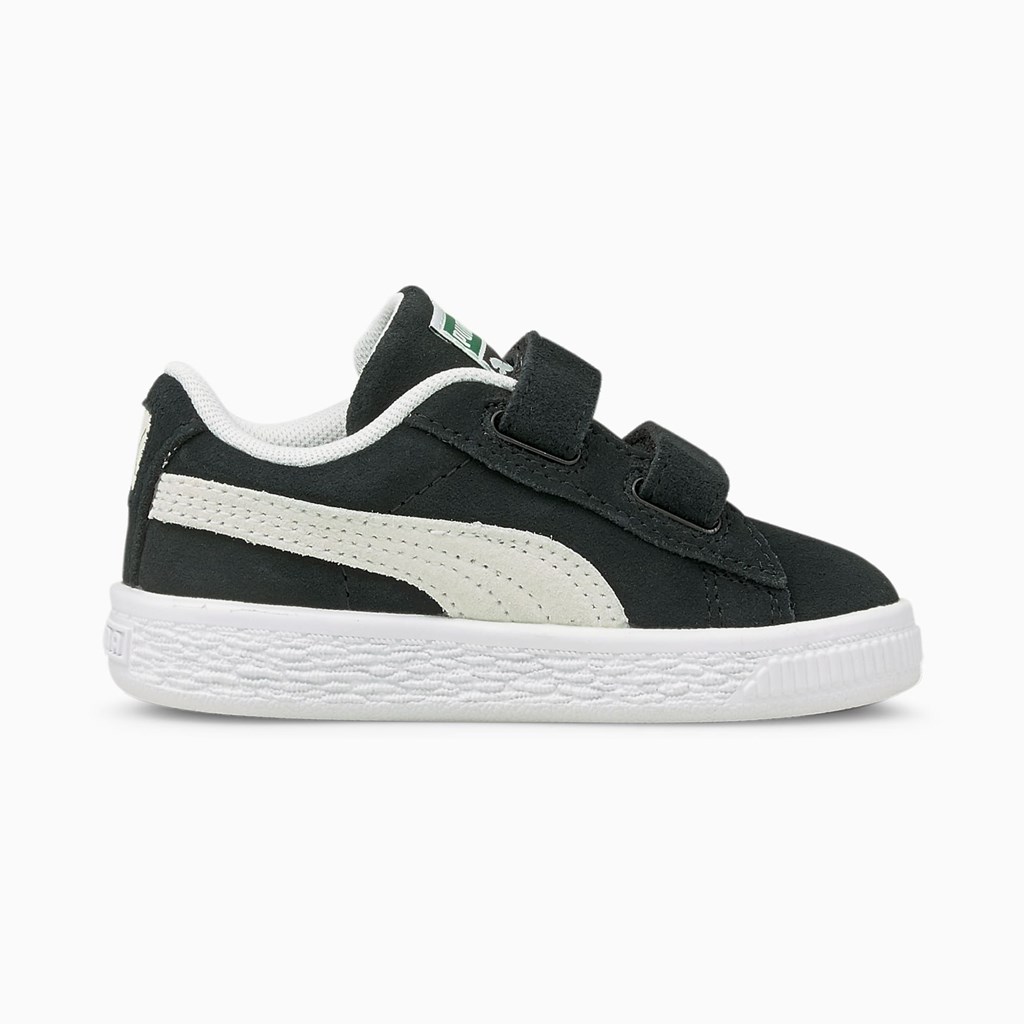 Puma Suede Classic XXI AC Toddler Sneakers Pige Sort Hvide | 748269YAK