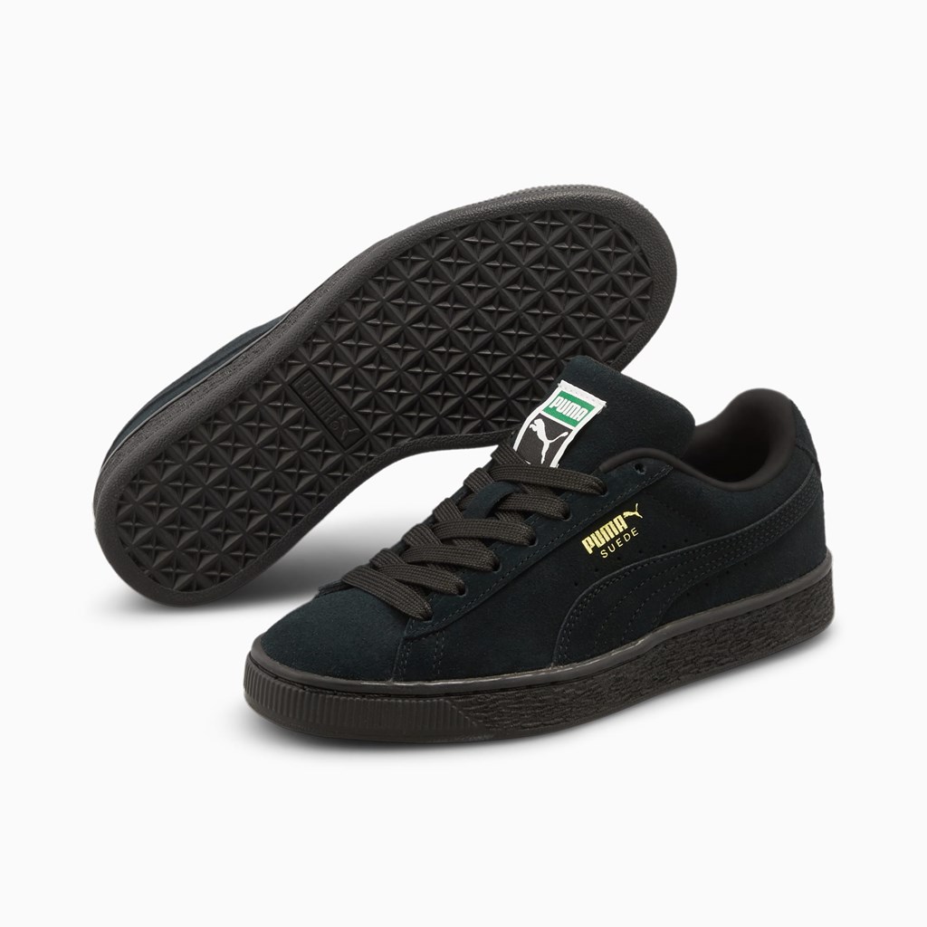 Puma Suede Classic XXI JR Sneakers Drenge Sort Sort | 064928URJ