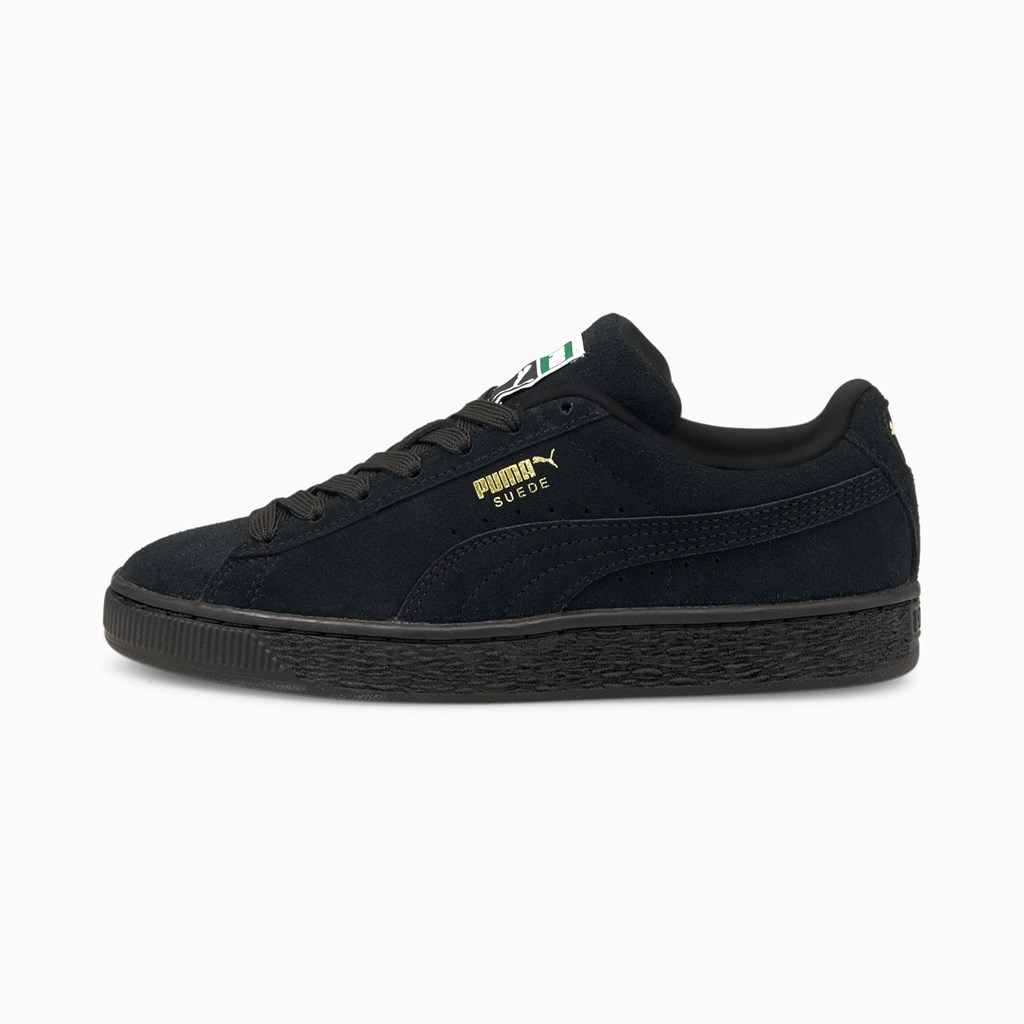 Puma Suede Classic XXI JR Sneakers Drenge Sort Sort | 064928URJ