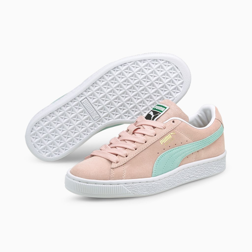 Puma Suede Classic XXI JR Sneakers Drenge Blå | 270589XSF