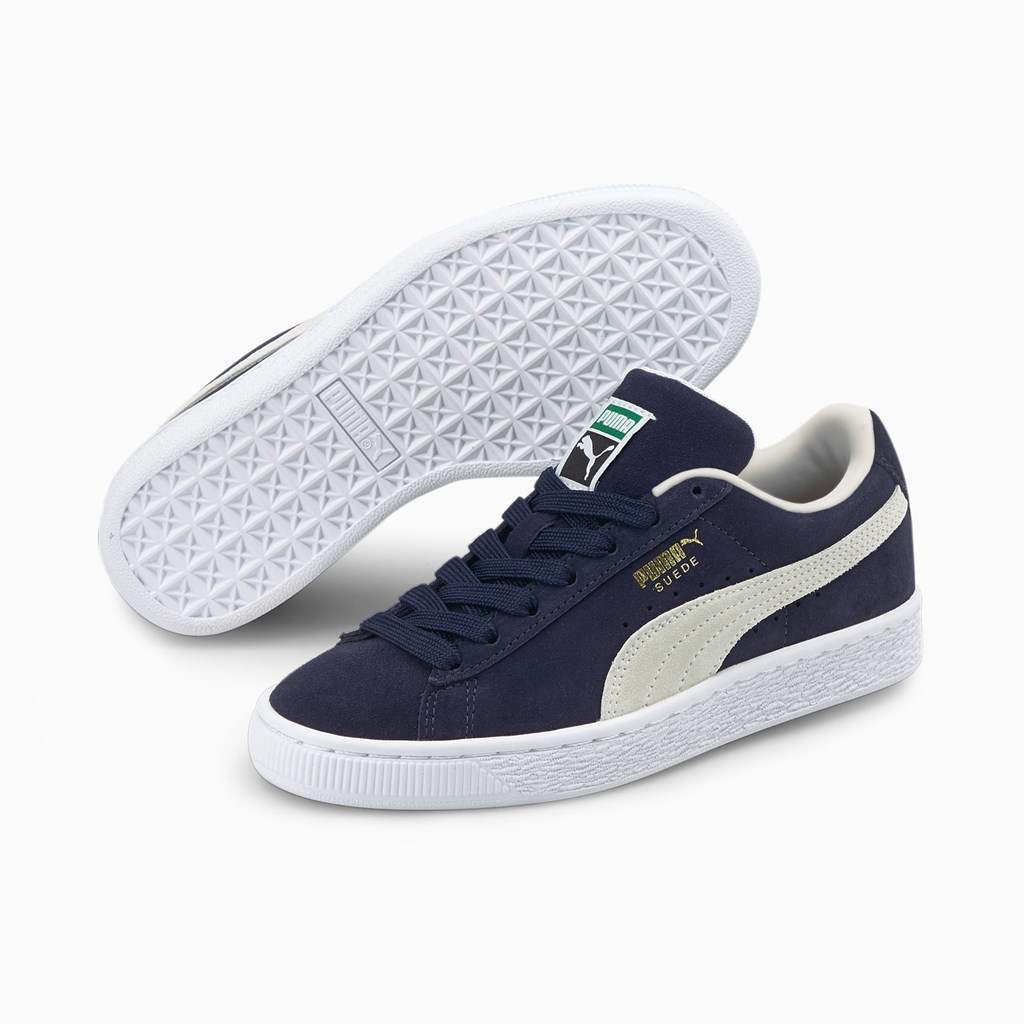 Puma Suede Classic XXI JR Sneakers Drenge Hvide | 429857KCN