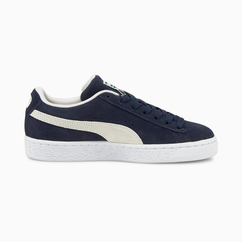 Puma Suede Classic XXI JR Sneakers Drenge Hvide | 429857KCN