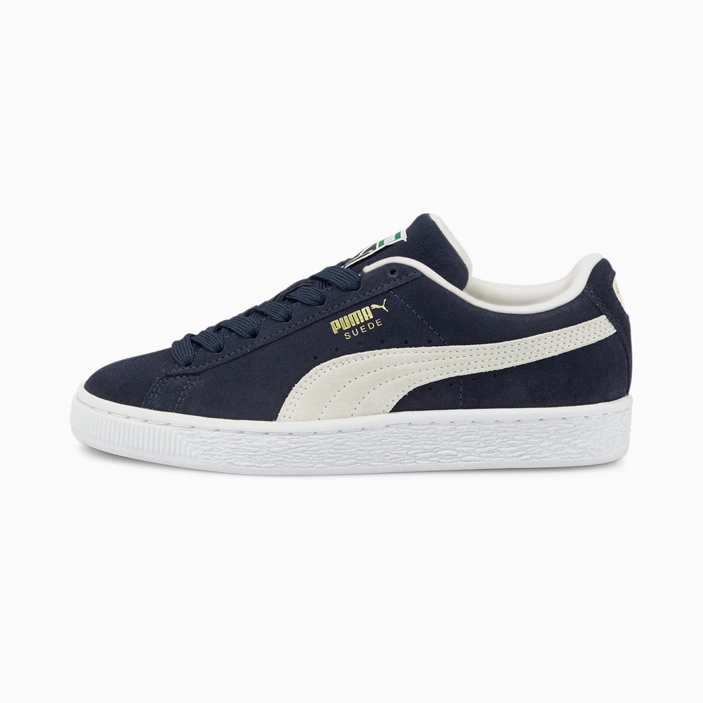 Puma Suede Classic XXI JR Sneakers Drenge Hvide | 429857KCN