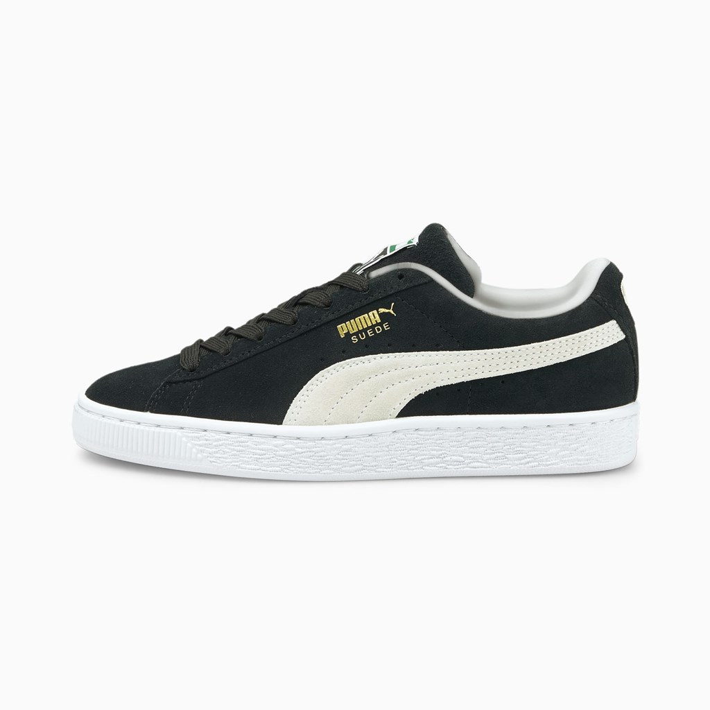 Puma Suede Classic XXI JR Sneakers Pige Sort Hvide | LR1358769