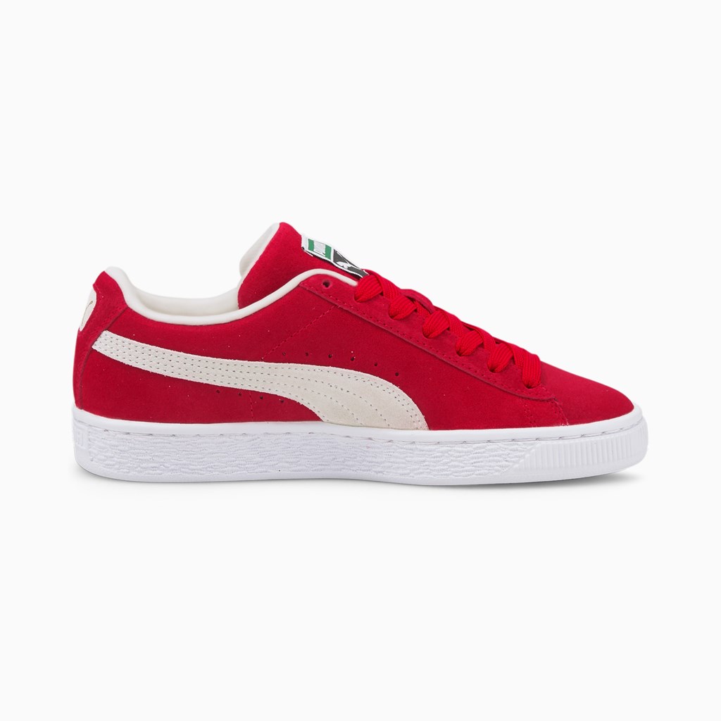 Puma Suede Classic XXI JR Sneakers Pige Rød Hvide | TE4197360