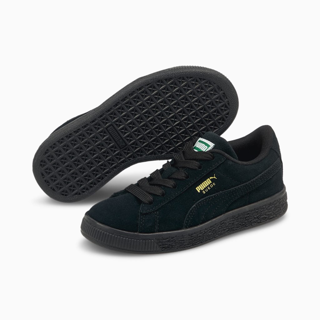 Puma Suede Classic XXI Little Sneakers Drenge Sort Sort | 856234JYF