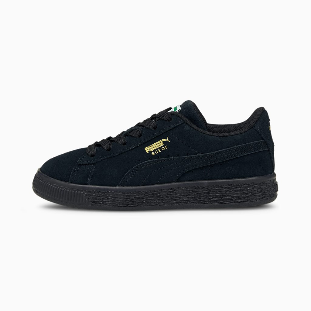 Puma Suede Classic XXI Little Sneakers Drenge Sort Sort | 856234JYF