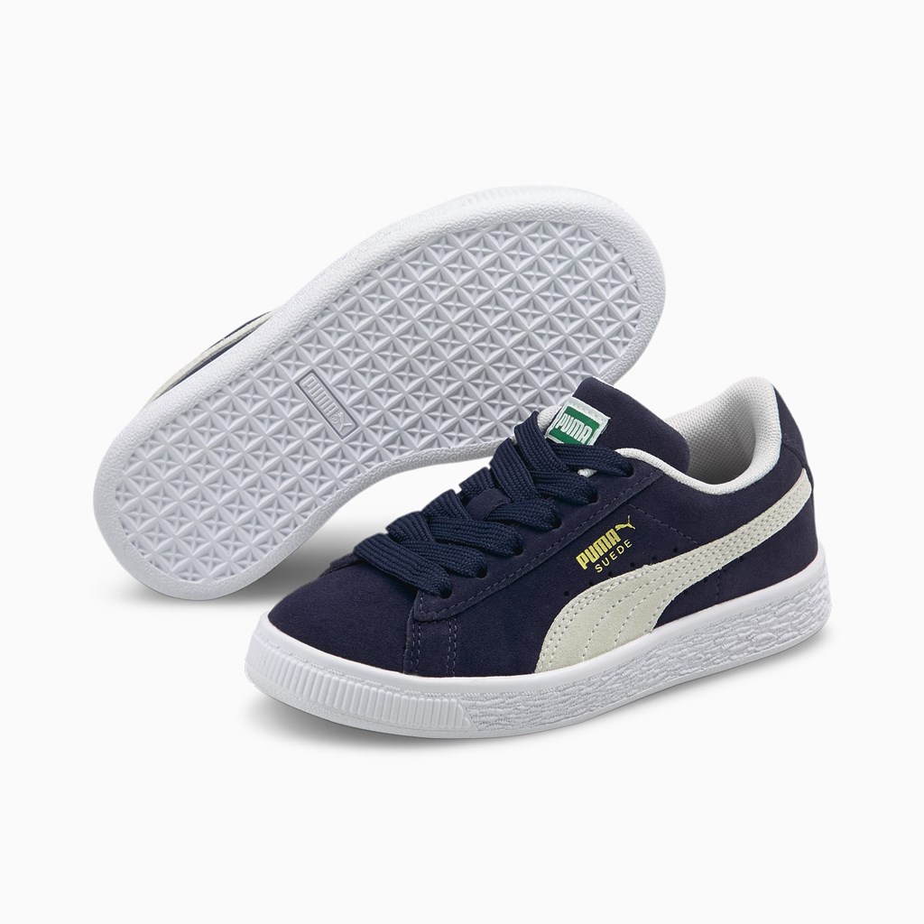 Puma Suede Classic XXI Little Sneakers Pige Hvide | JQ5248976