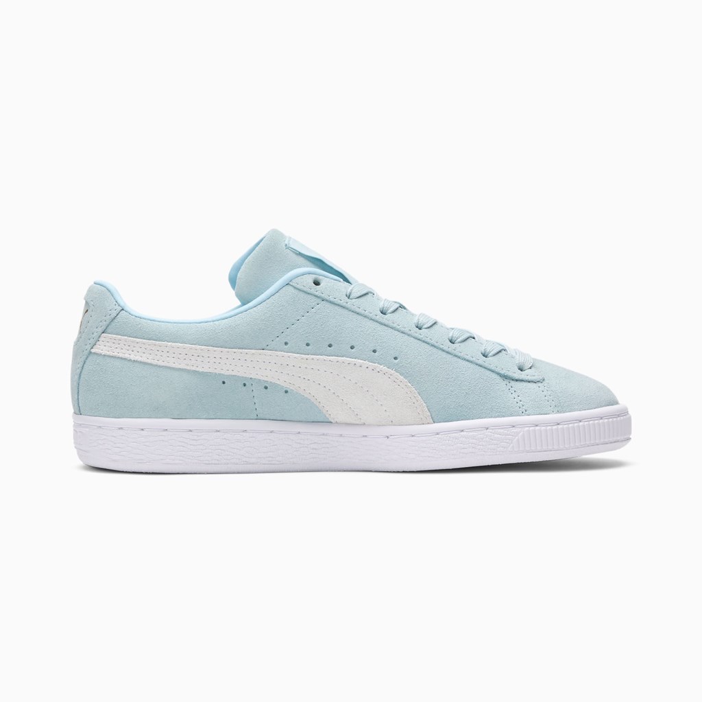 Puma Suede Classic XXI Sneakers Dame Blå Hvide Guld | DO2467581