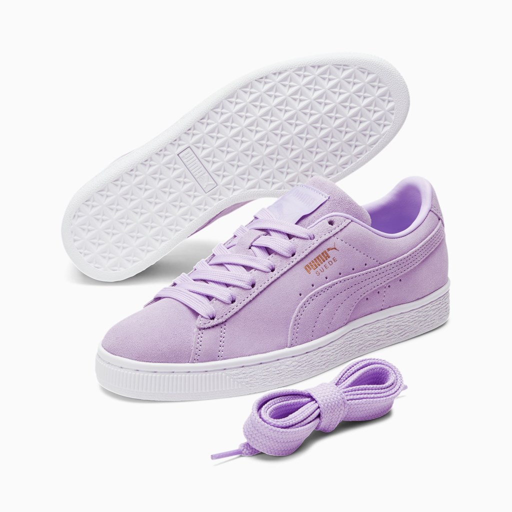 Puma Suede Classic XXI Sneakers Dame Lyselavendel Guld | TX7250841