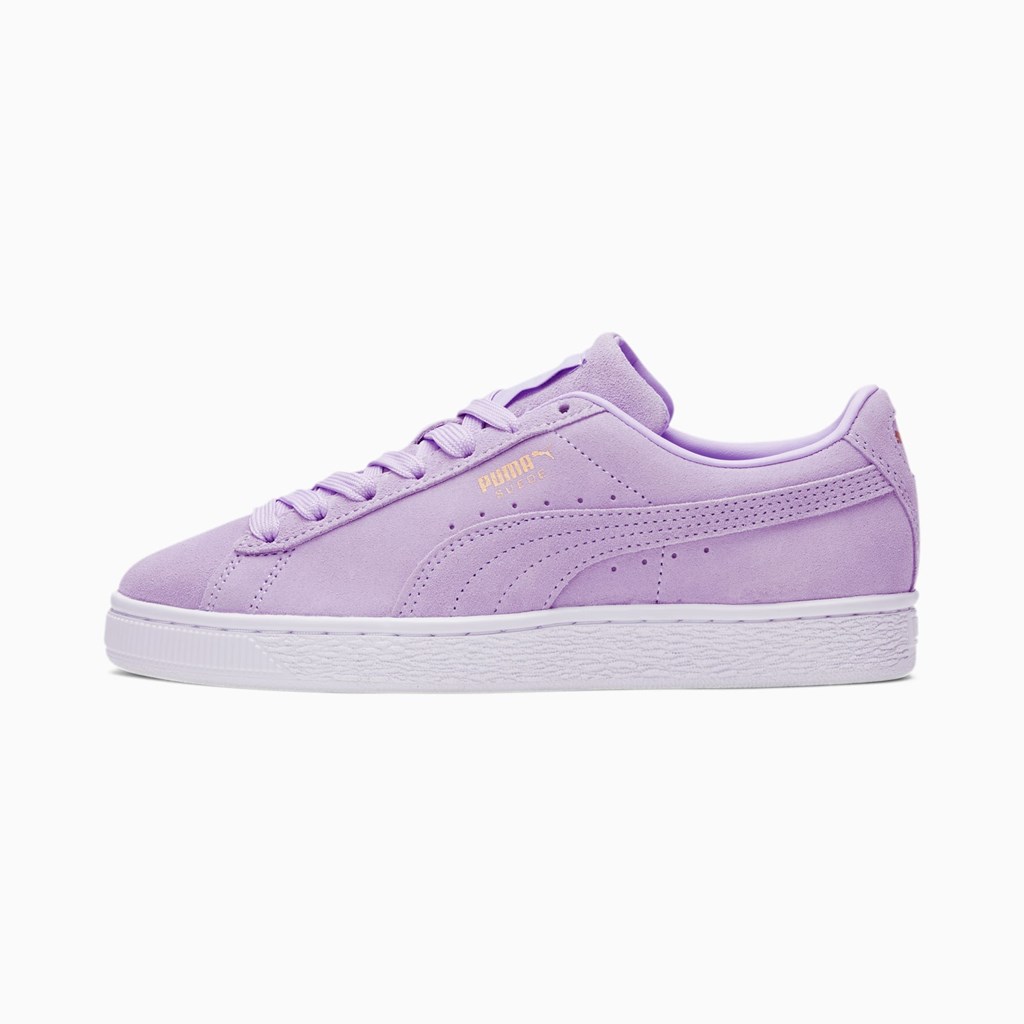 Puma Suede Classic XXI Sneakers Dame Lyselavendel Guld | TX7250841