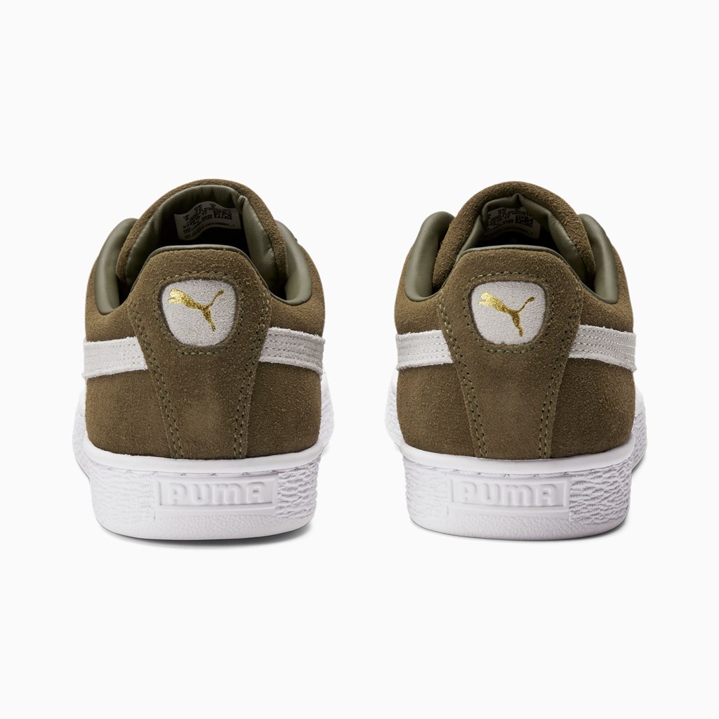 Puma Suede Classic XXI Sneakers Herre Mørkeolivengrøn Hvide Guld | HM0247653