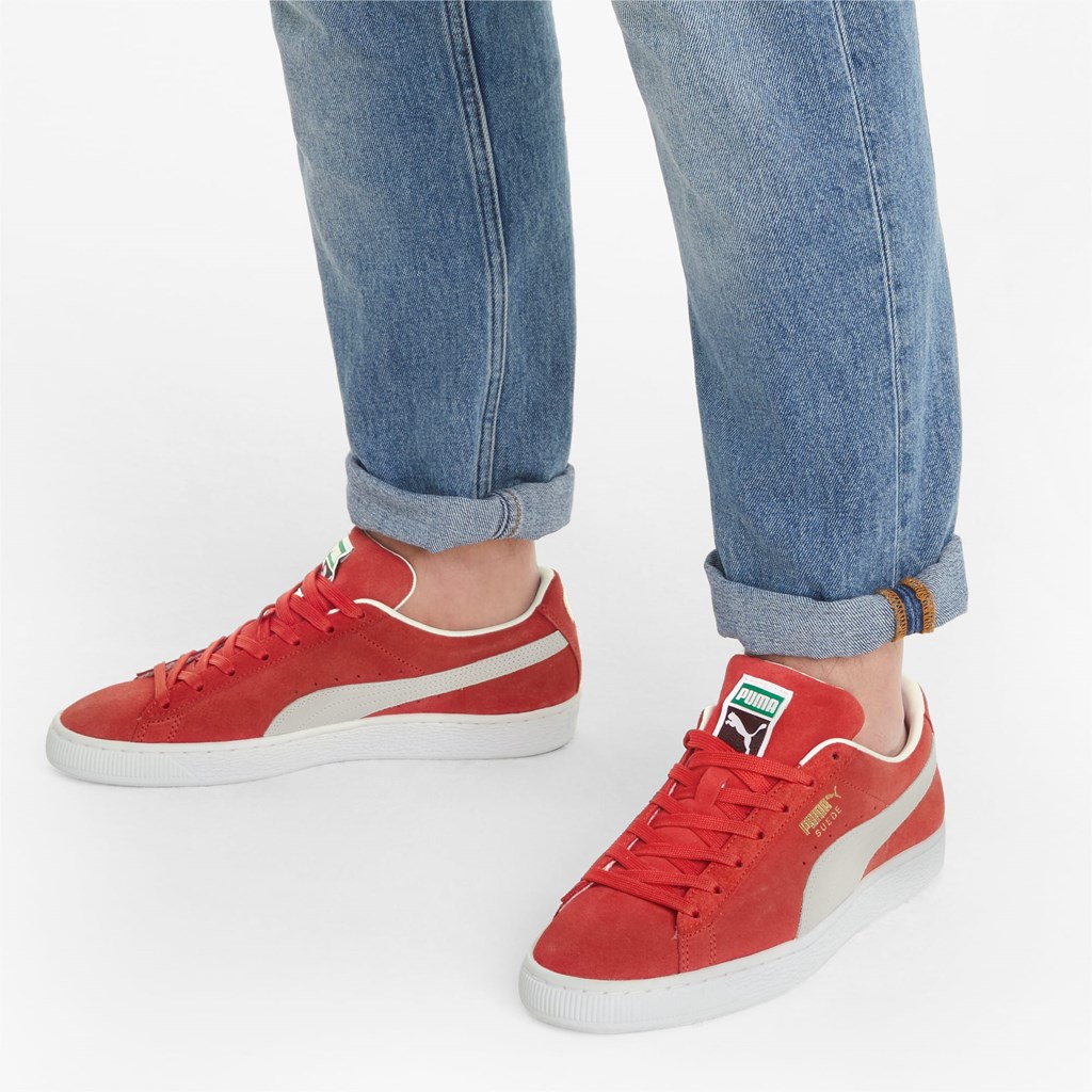 Puma Suede Classic XXI Sneakers Herre Rød Hvide | IN3589046