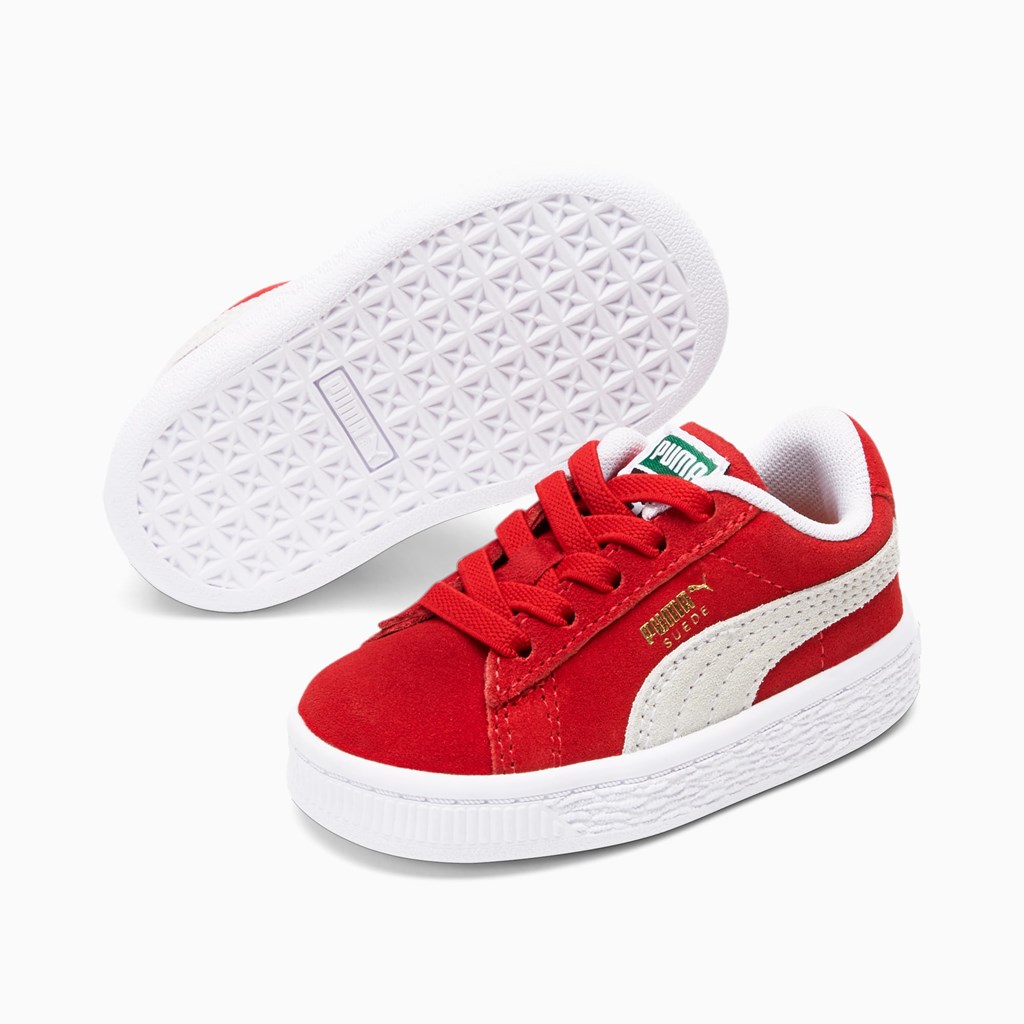 Puma Suede Classic XXI Toddler Sneakers Pige Rød Hvide | 195803HLN