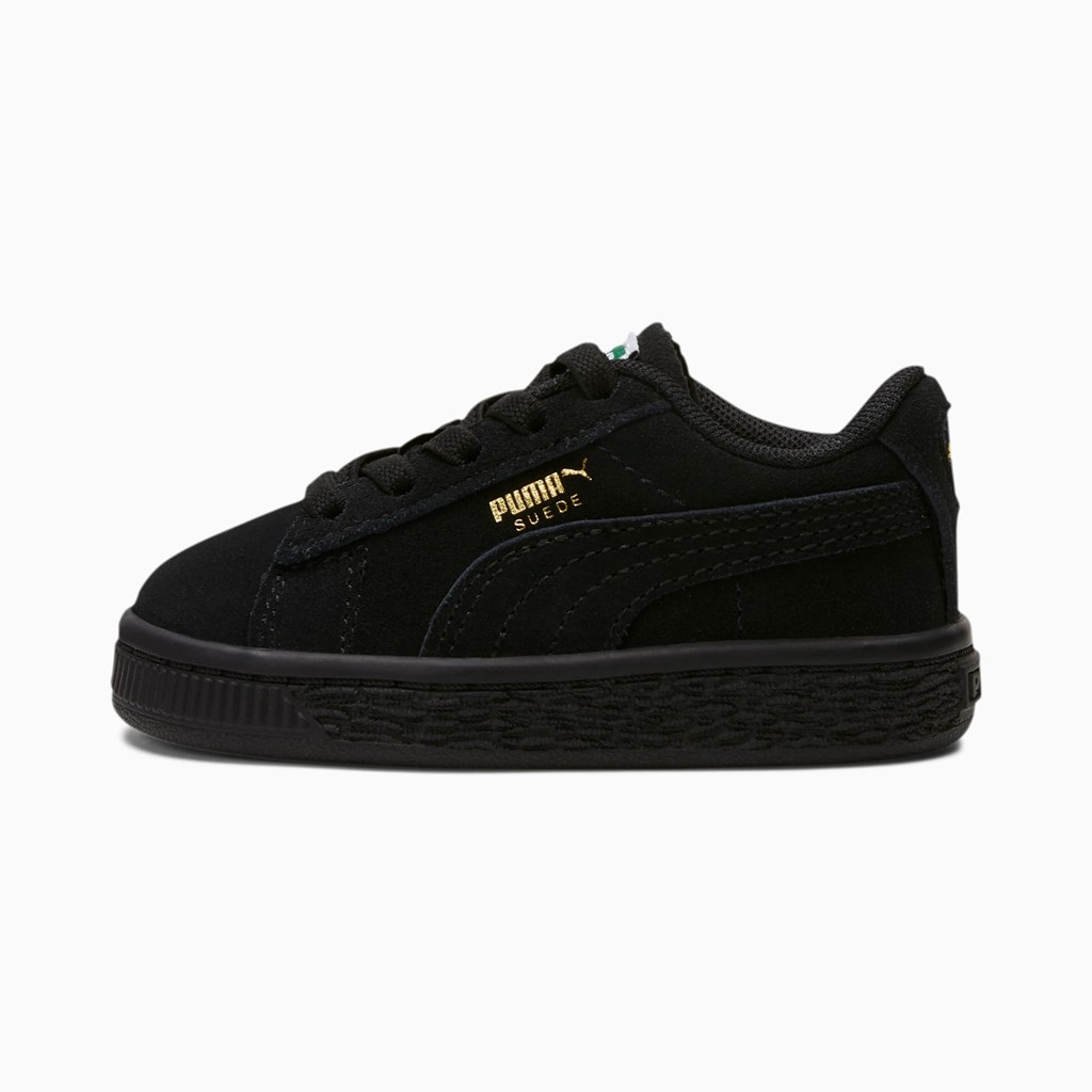 Puma Suede Classic XXI Toddler Sneakers Drenge Sort Sort | 743516PFB