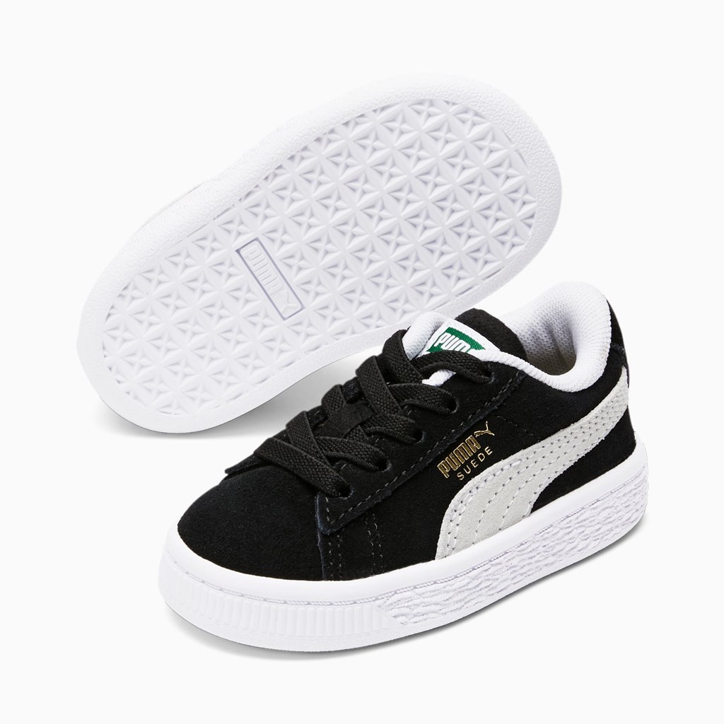 Puma Suede Classic XXI Toddler Sneakers Pige Sort Hvide | 964085WOU