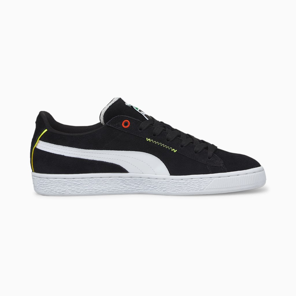 Puma Suede Displaced Sneakers Herre Sort Hvide | GW7419208