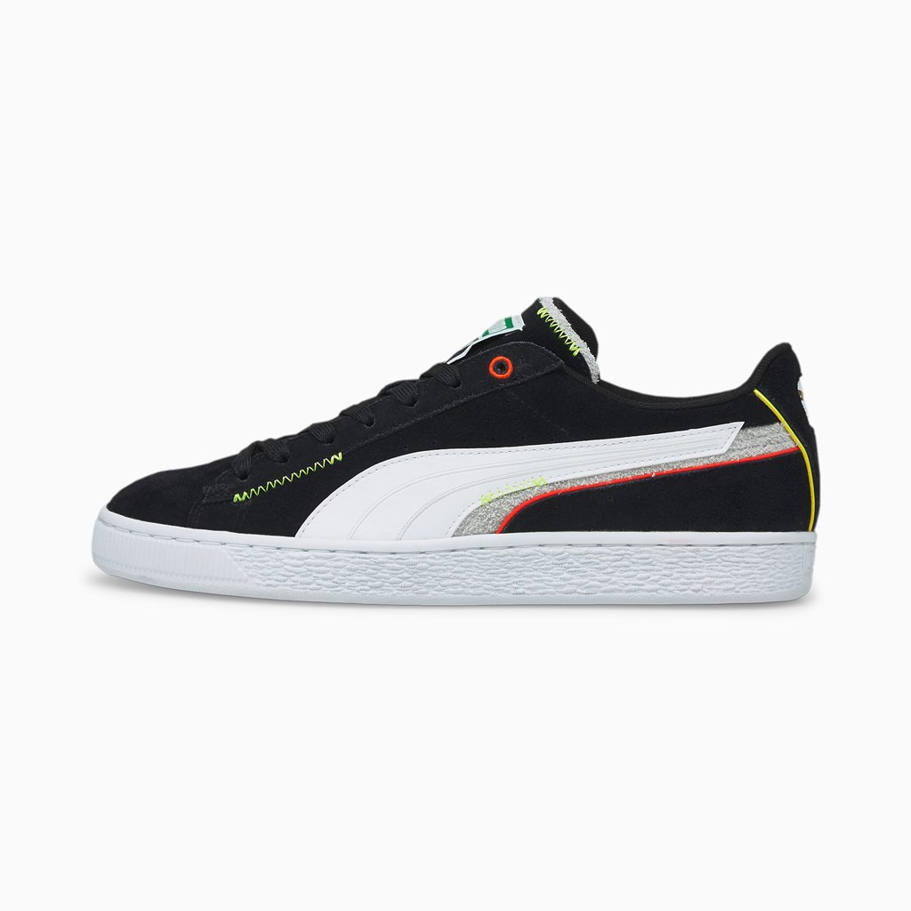 Puma Suede Displaced Sneakers Herre Sort Hvide | GW7419208