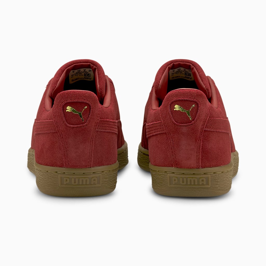 Puma Suede Gum Sneakers Herre Rød | HI2035678