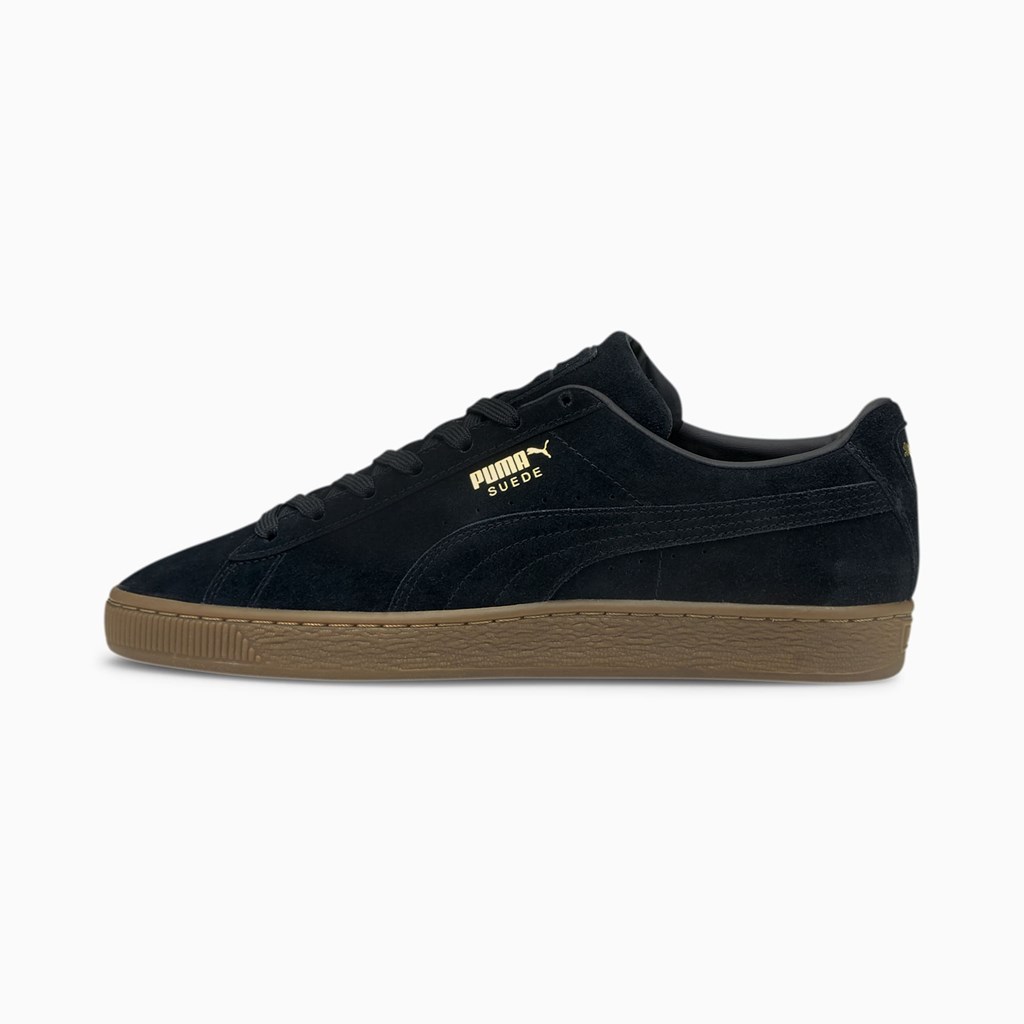 Puma Suede Gum Sneakers Herre Sort | GL4036859