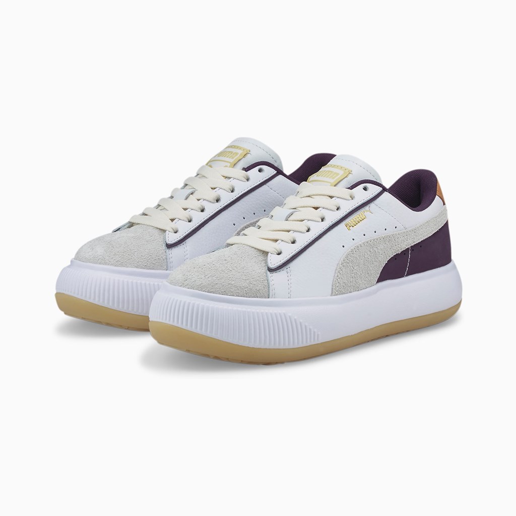 Puma Suede Mayu SC Sneakers Dame Hvide | HV2056389