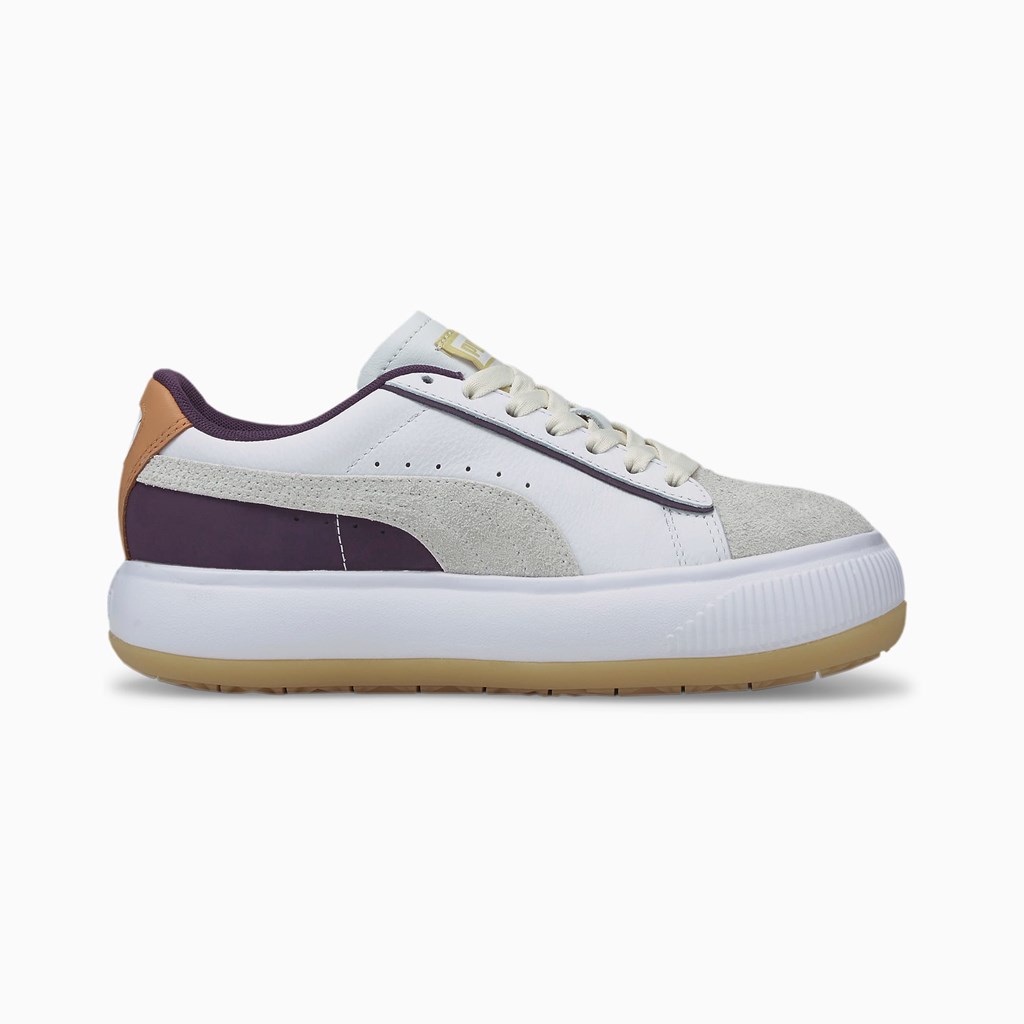 Puma Suede Mayu SC Sneakers Dame Hvide | HV2056389