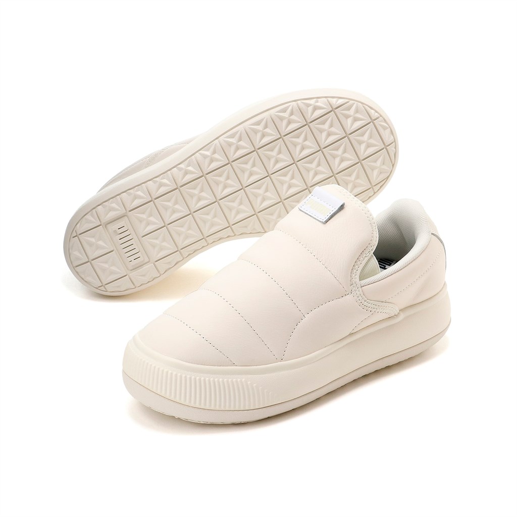 Puma Suede Mayu Slip-On Læder Sneakers Dame Hvide | 493208ANM