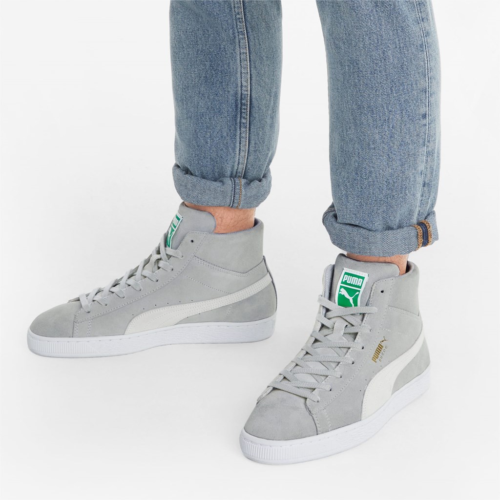 Puma Suede Mid XXI Sneakers Herre Hvide | KM2784613