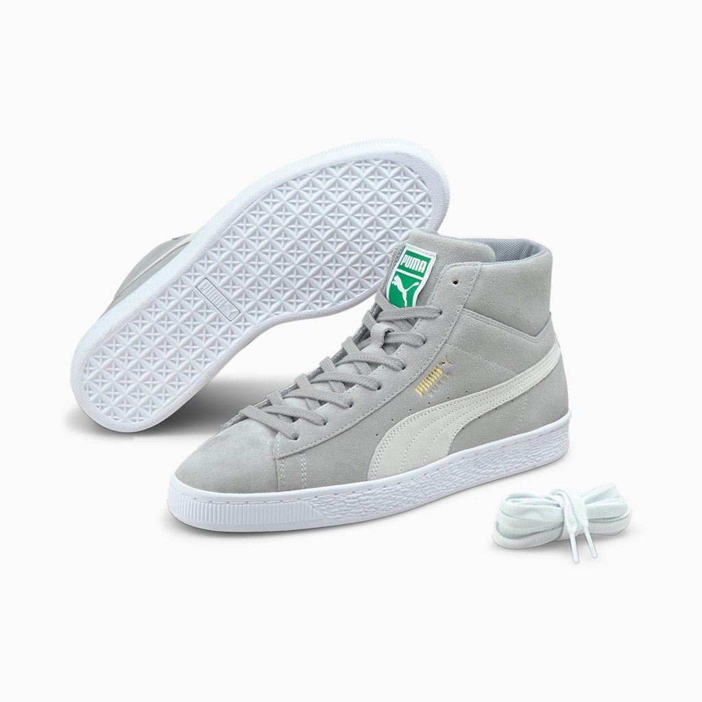 Puma Suede Mid XXI Sneakers Herre Hvide | KM2784613