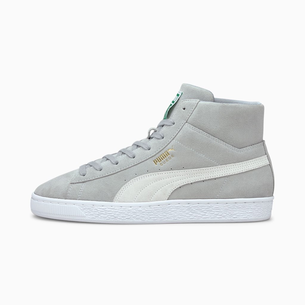 Puma Suede Mid XXI Sneakers Herre Hvide | KM2784613